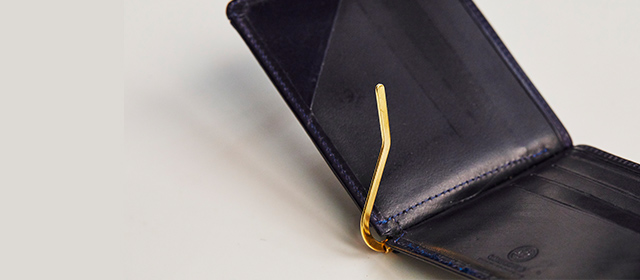 グレンロイヤルの定番財布「マネークリップ」 - ブライドルレザーの