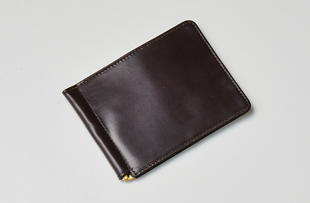 グレンロイヤルの定番財布「マネークリップ」 - ブライドルレザーの