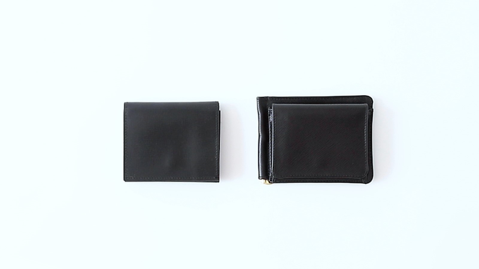 SMALL FOLD WALLET or MONEY CLIP WITH COIN POCKET-2