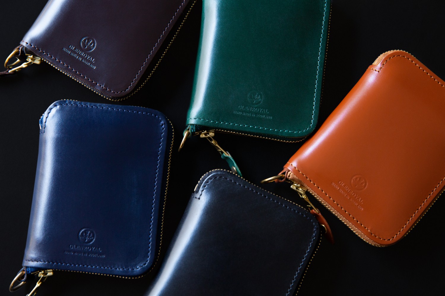 SMALL ZIP WALLET | ブライドルレザーの名門 GLENROYAL｜グレン 